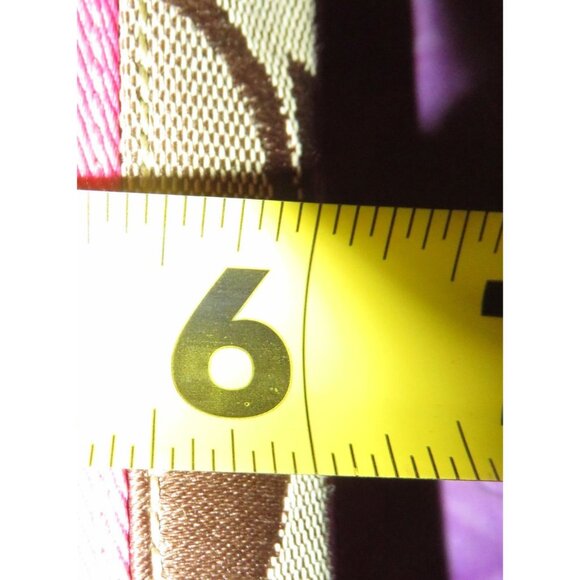 Coach 2006 Cursive Creed Limited Edition Signature Pink Stripe Demi Handbag - Picture 9 of 11